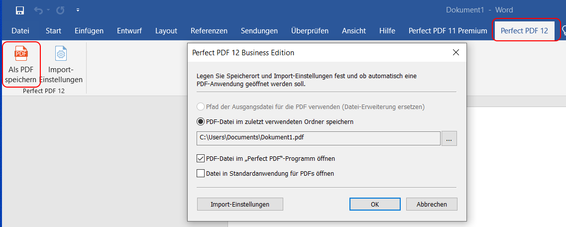 Integration ins MS Office Integration ins MS Office