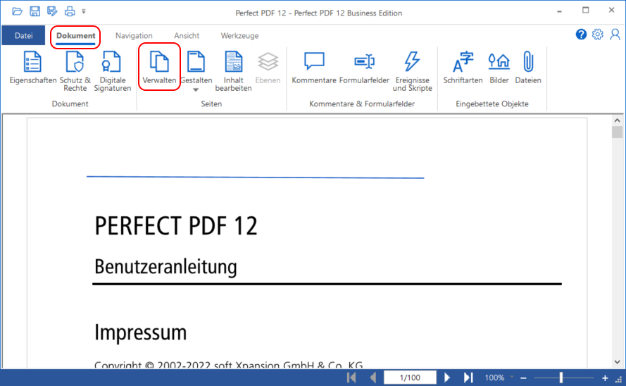 PDF Seite extrahieren